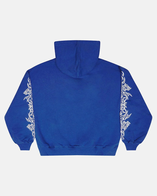 Cold Culture tribal hoodie blue