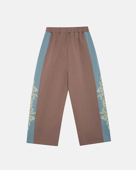Cold Culture tribal sweatpants brown & blue