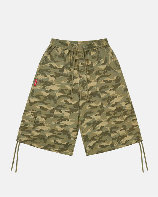 Cold Culture utilitary capri parachute camo