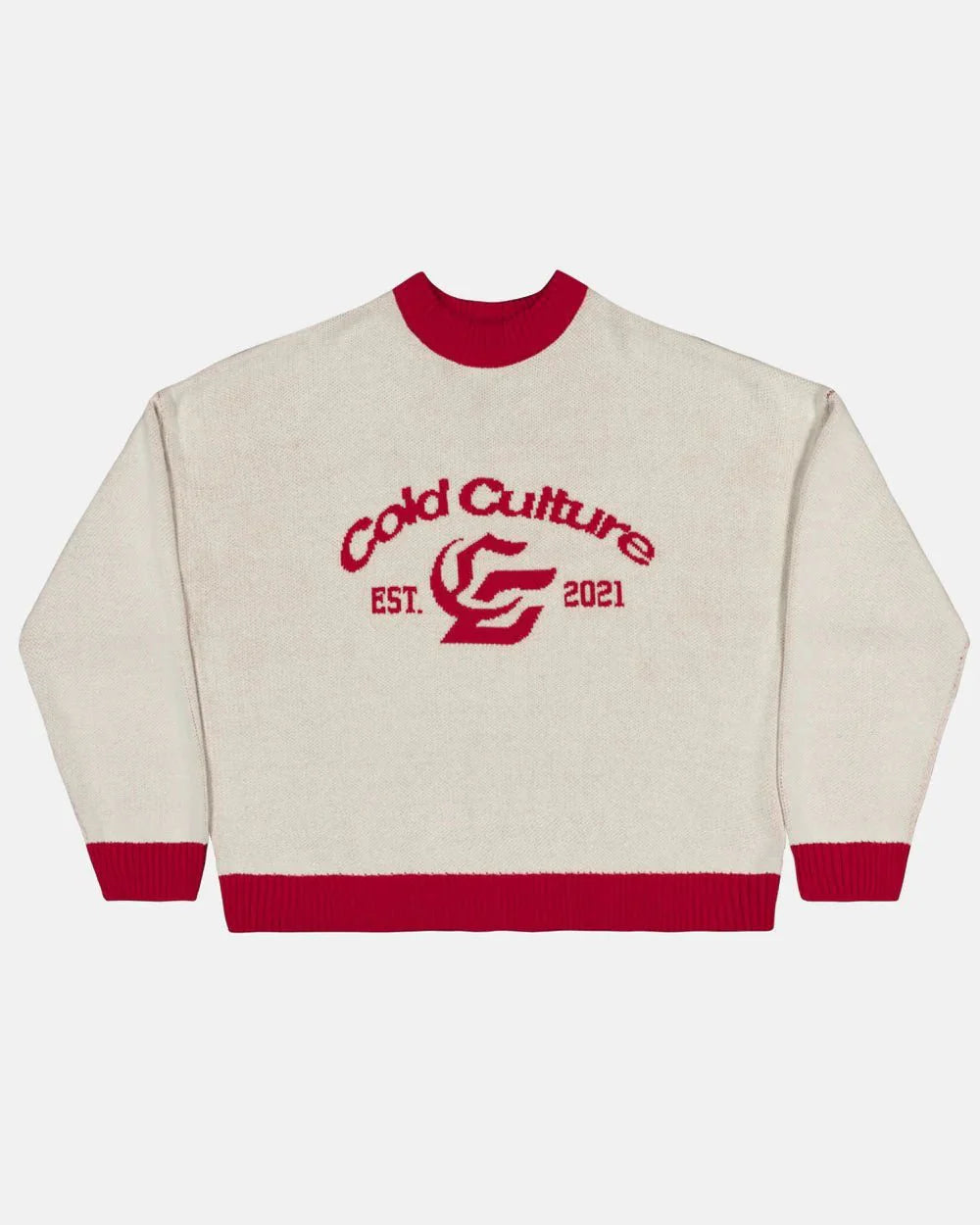 Cold Culture academy knit acid white