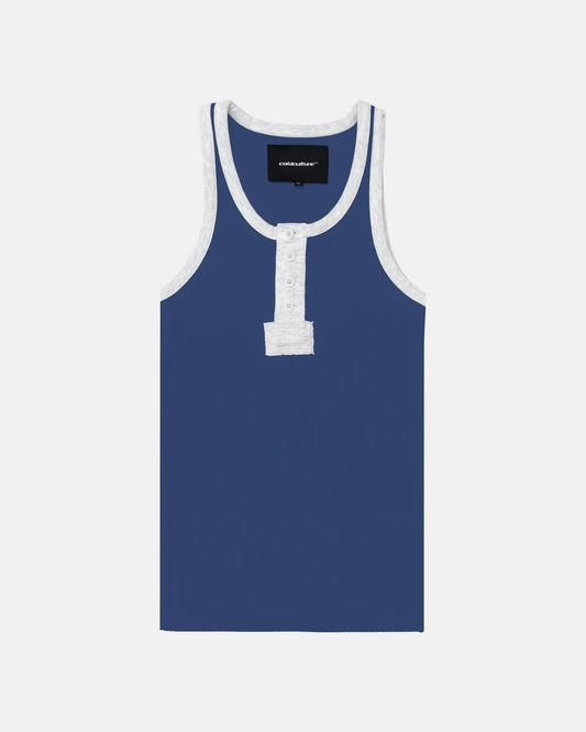 Cold Culture always moving tank top navy