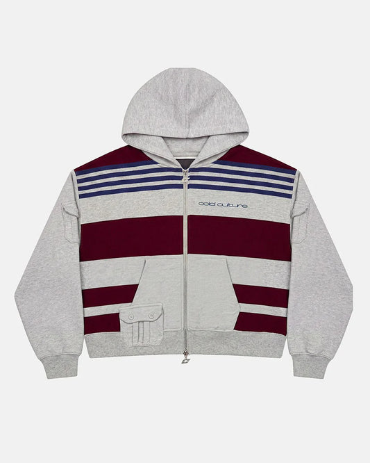 Cold Culture bait zip knit hoodie heather grey
