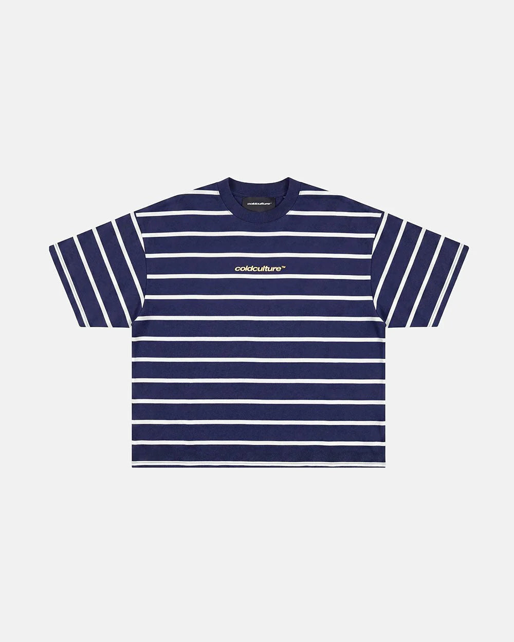 Cold Culture bay stripe tee navy