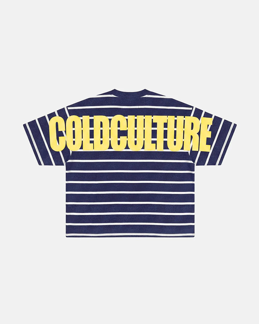 Cold Culture bay stripe tee navy