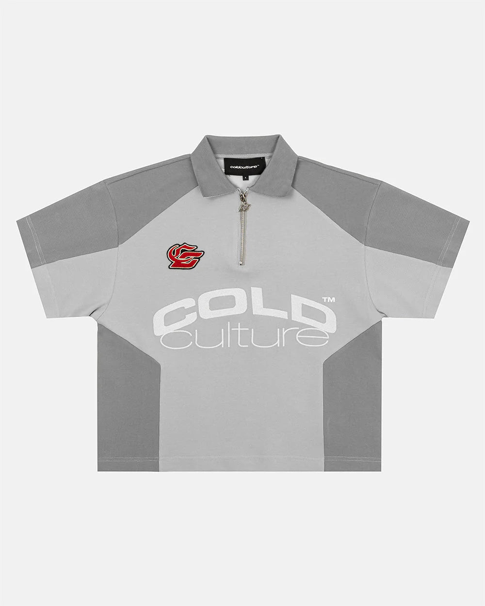 Cold Culture biker polo light grey