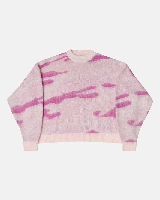 Cold Culture camo knitwear pink