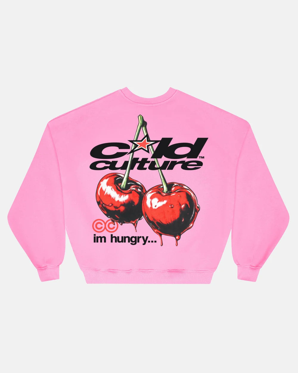 Cold Culture cherry crewneck pink
