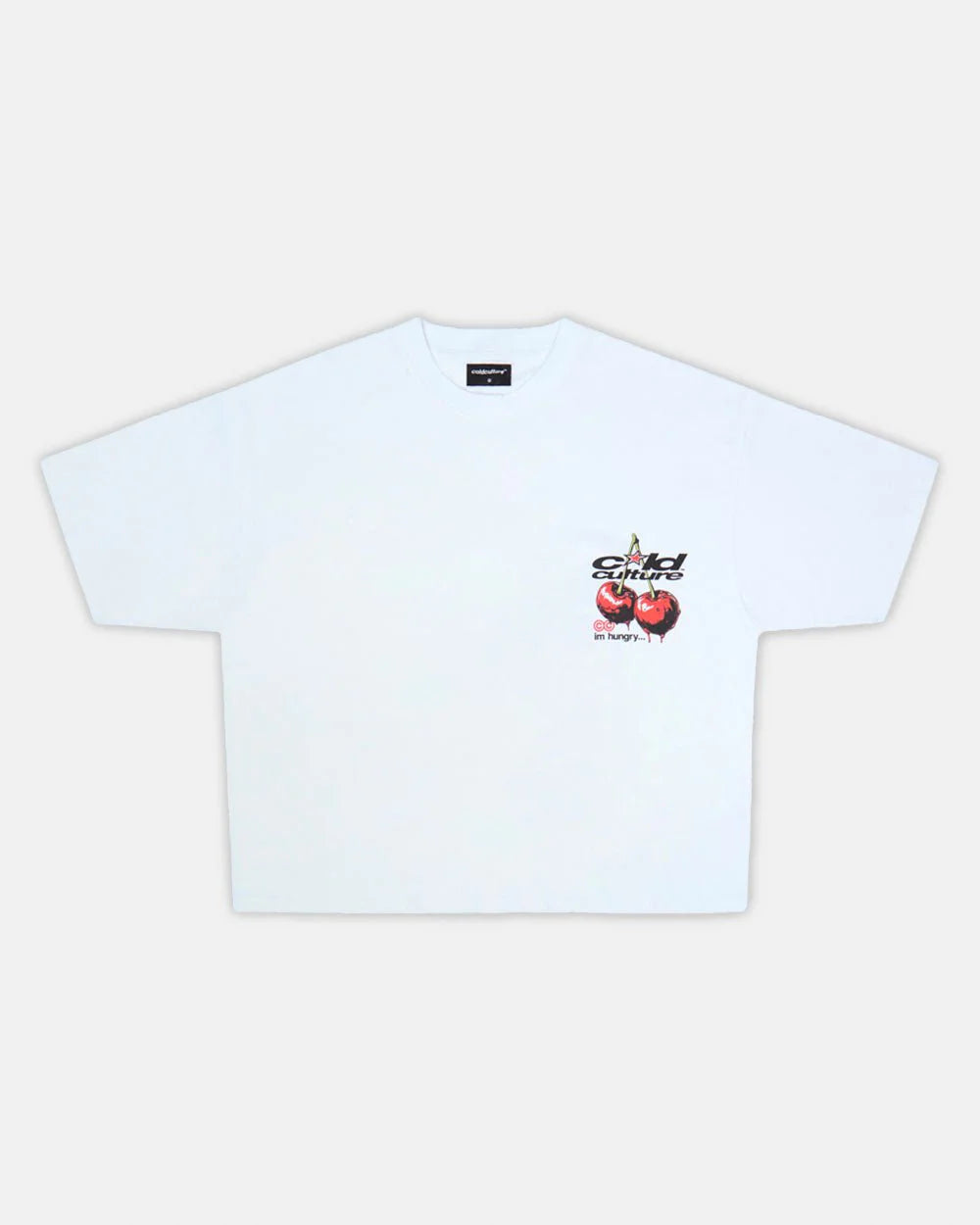Cold Culture cherry tee white