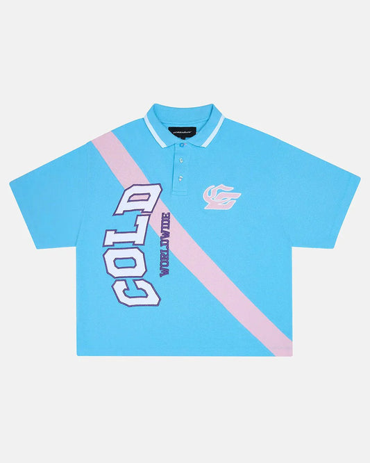 Cold Culture cocky polo blue