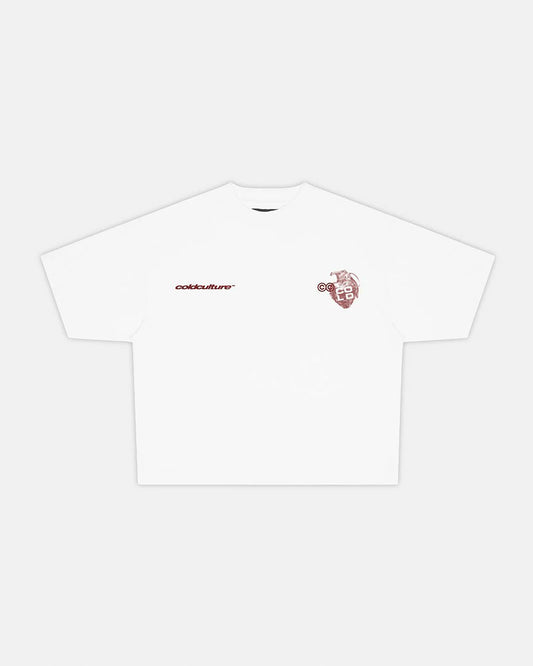 Cold Culture cold hearts tee white