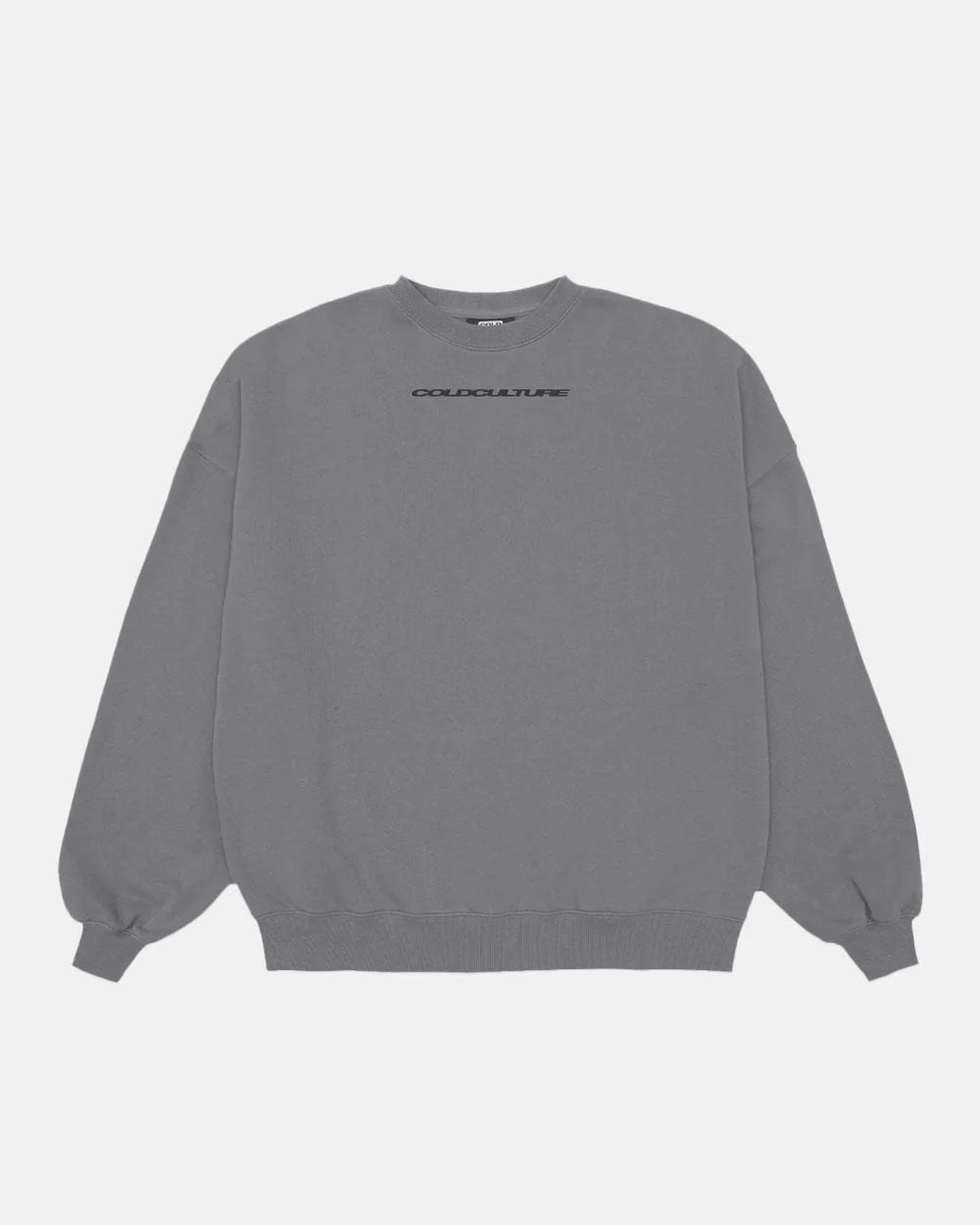 Cold Culture cosmos arc crewneck smokey grey