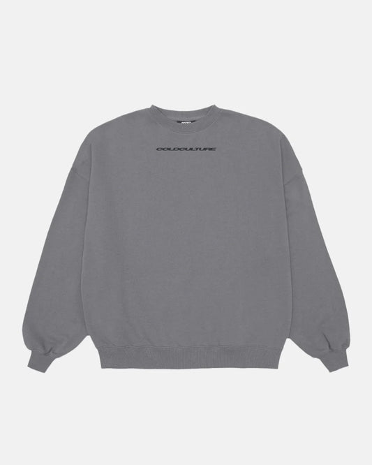 Cold Culture cosmos arc crewneck smokey grey