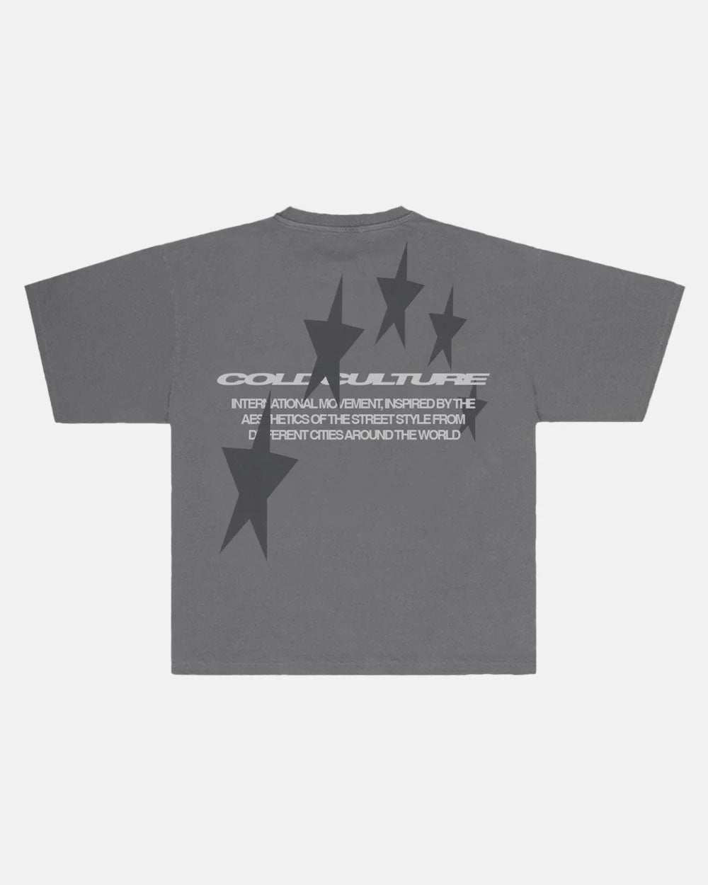 Cold Culture cosmos arc tee smokey grey