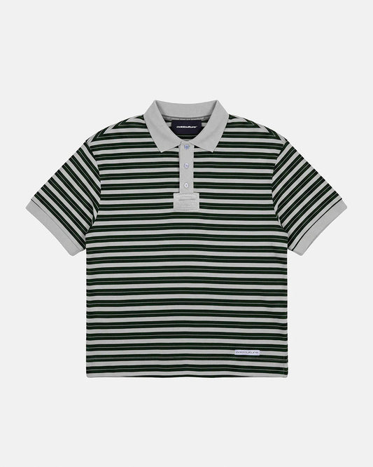 Cold Culture court field knit polo green