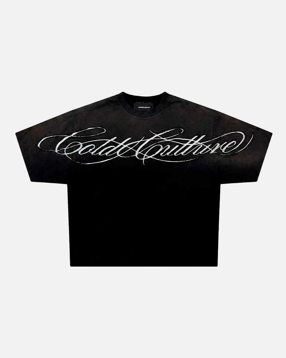 Cold Culture crossed script tee 2.0 black