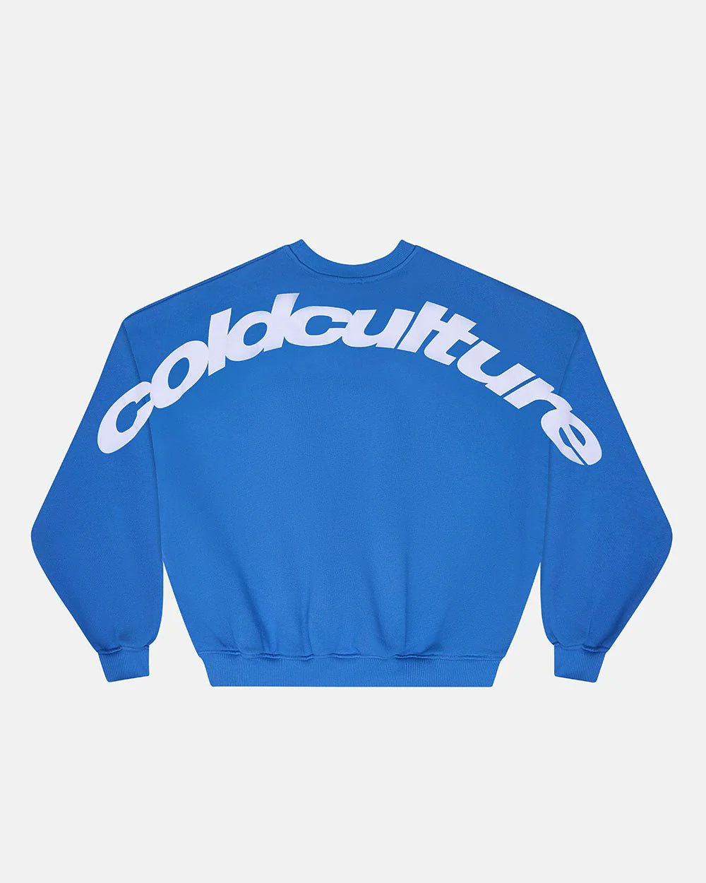 Cold Culture curved crewneck blue