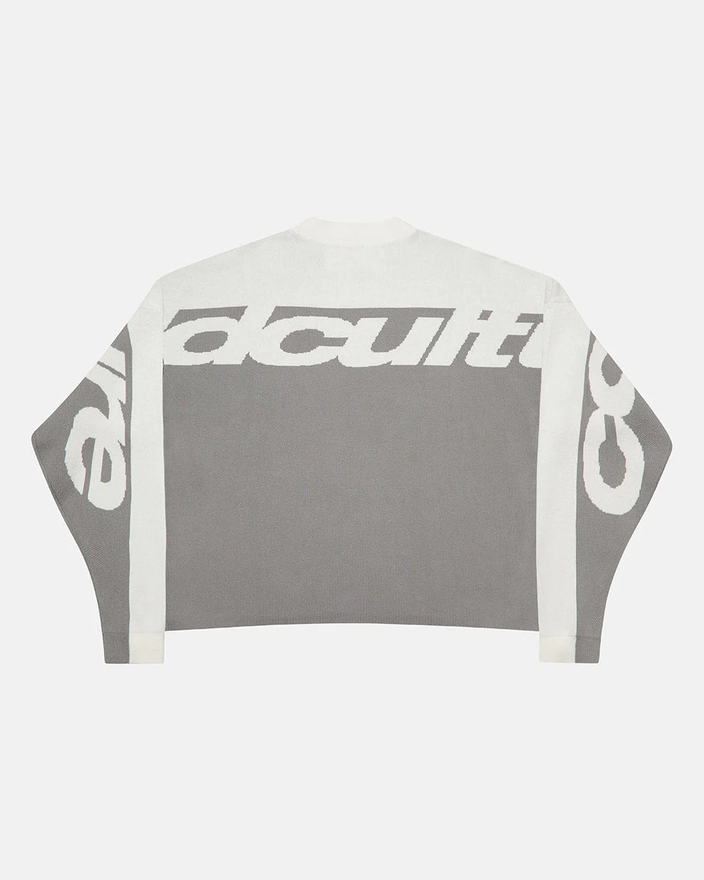 Cold Culture curved knit grey & white