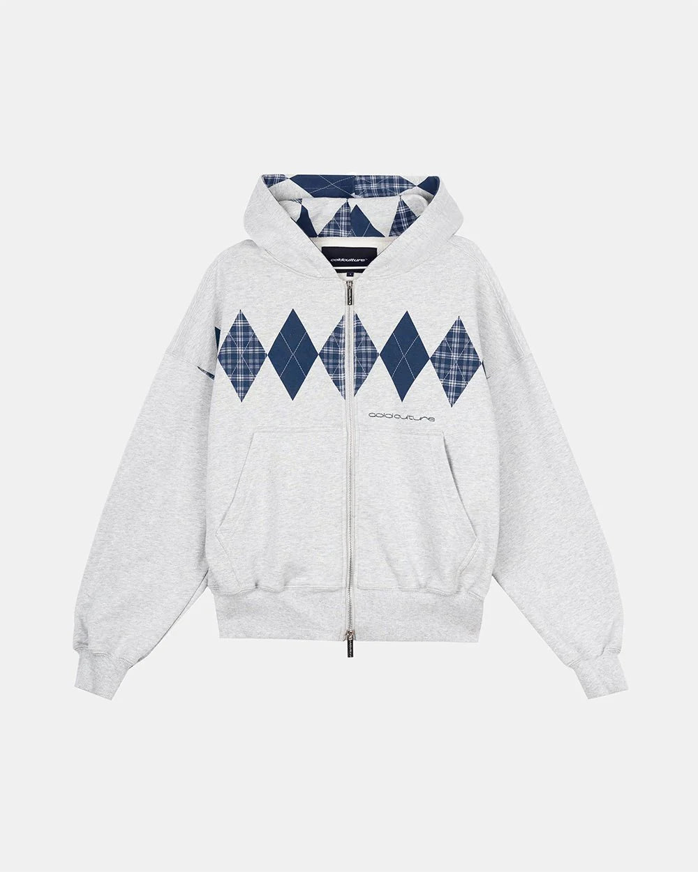 Cold Culture decade zip hoodie heather grey
