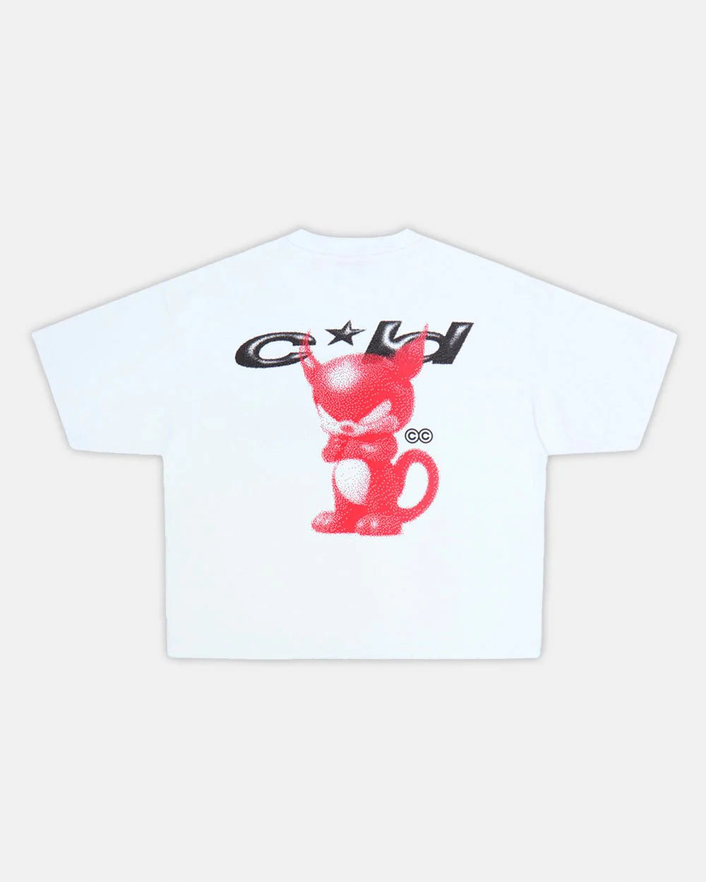 Cold Culture demon tee white
