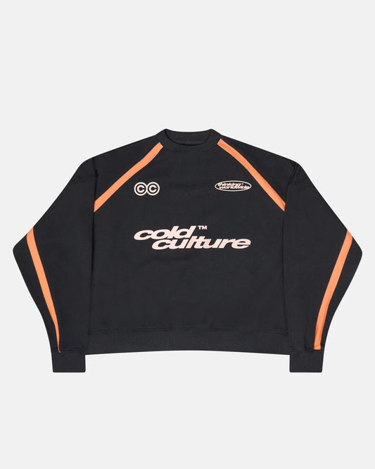 Cold Culture detailed crewneck black