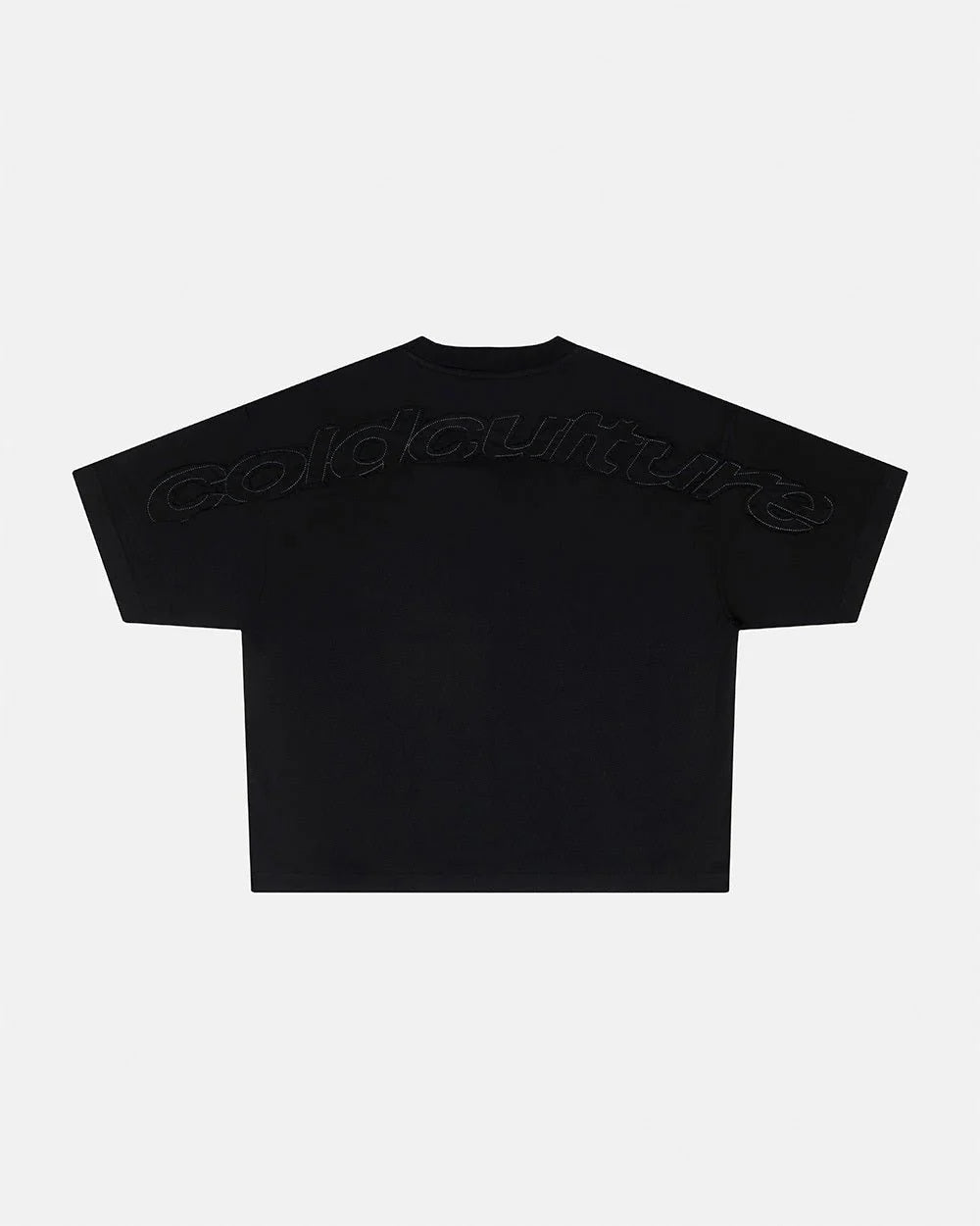 Cold Culture distress curved tee black