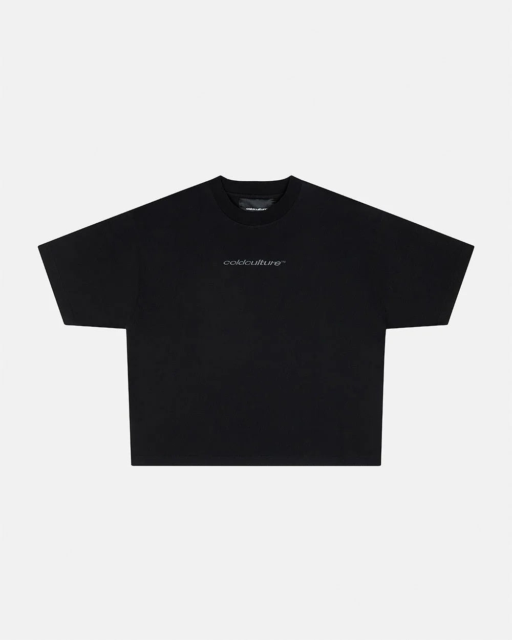 Cold Culture distress curved tee black