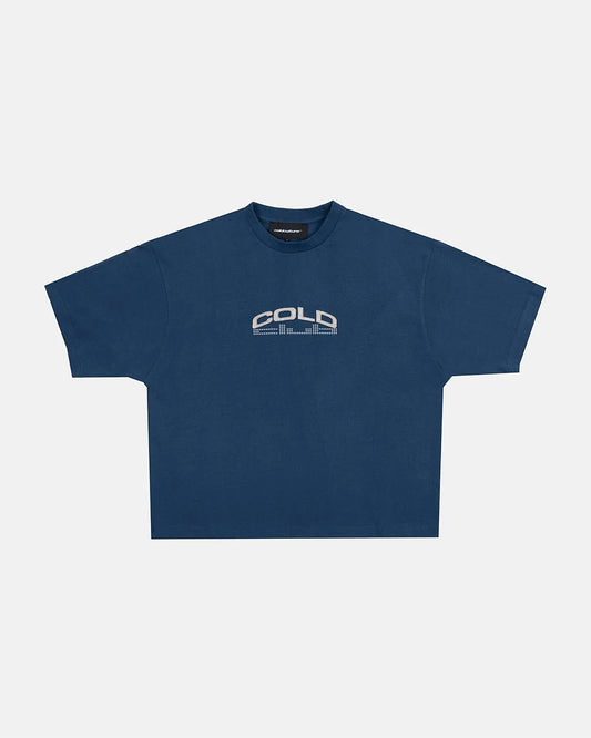 Cold Culture dots club tee blue