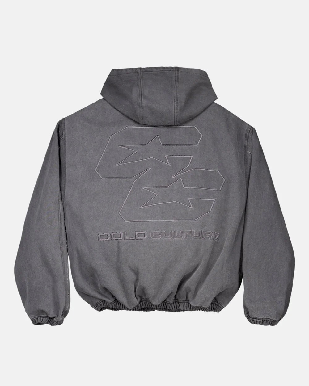 Cold Culture double c stars zip jacket heavy grey denim