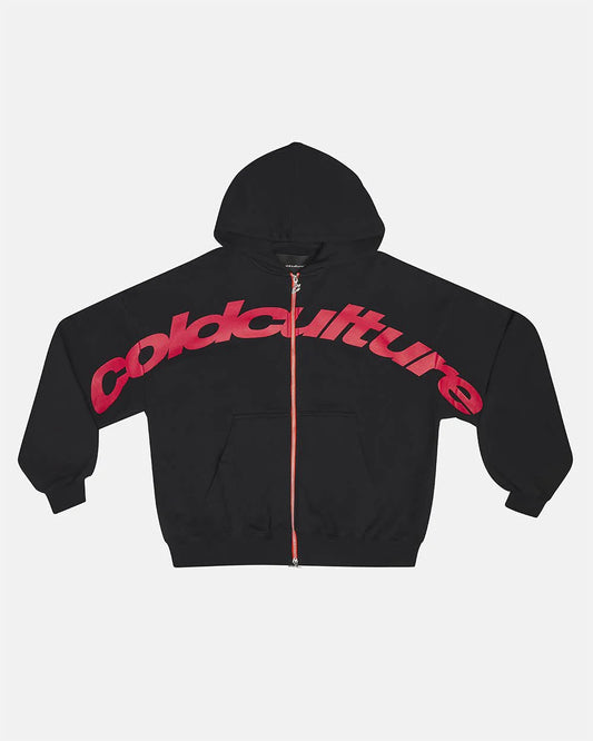 Cold Culture driven zip hoodie black