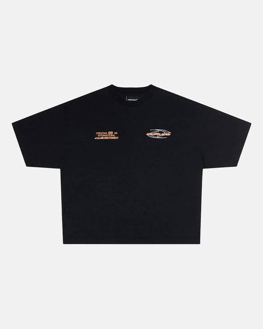 Cold Culture dynamic tee black and orange