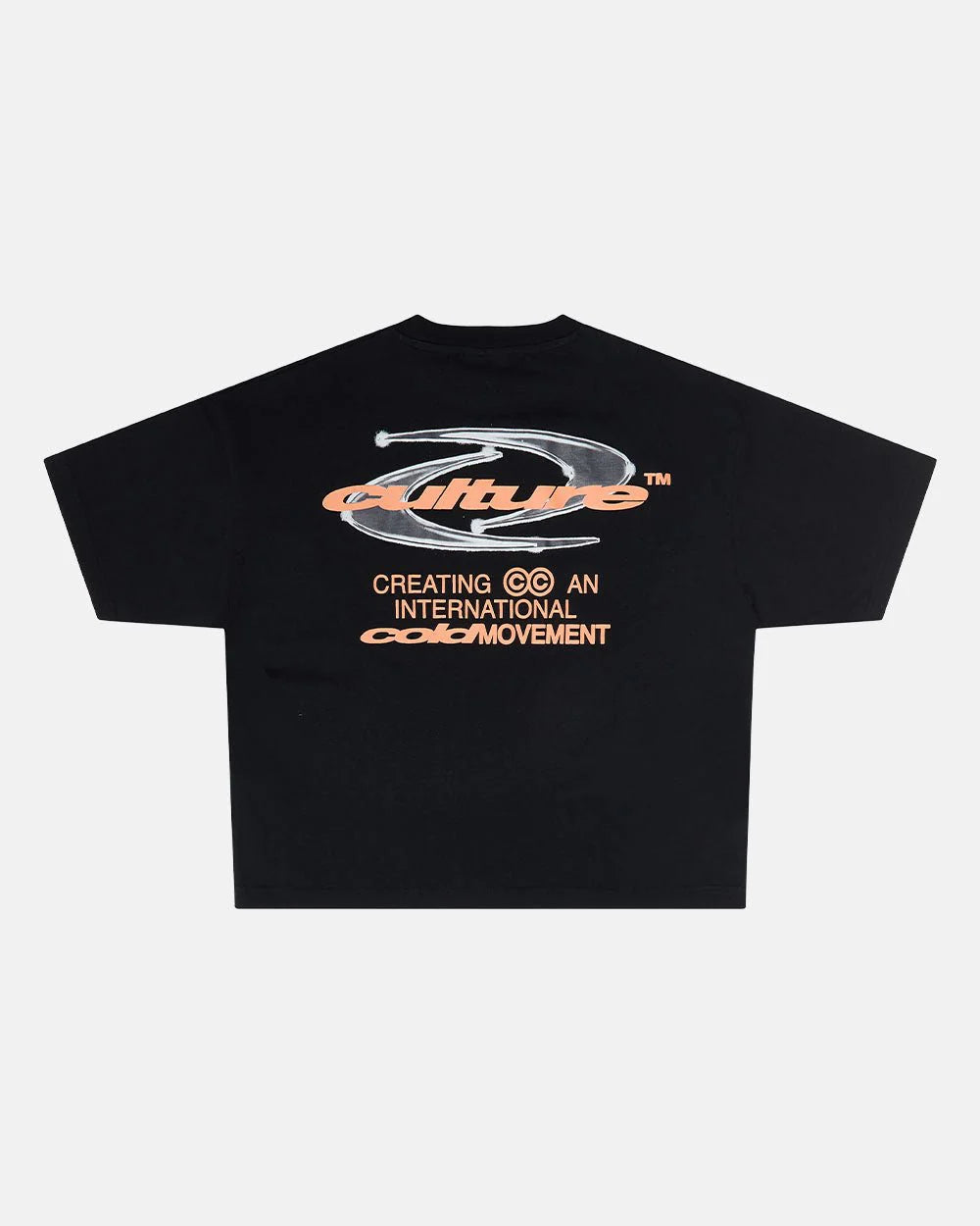 Cold Culture dynamic tee black and orange