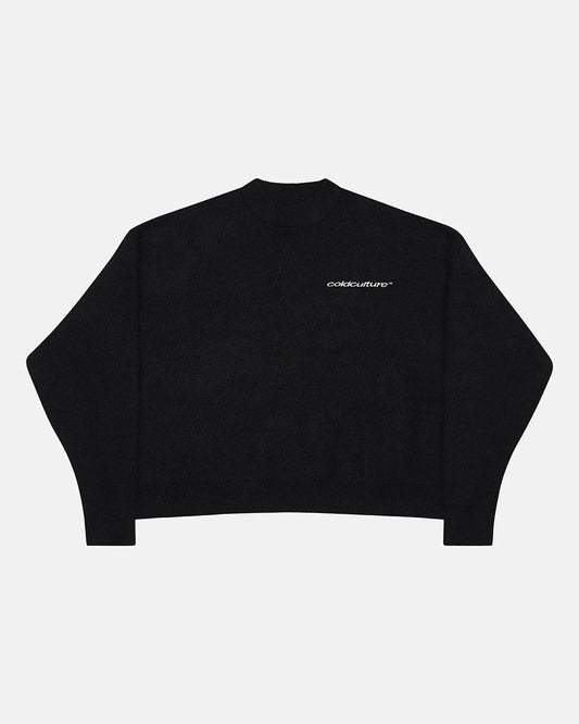 Cold Culture fluffy fur knit black