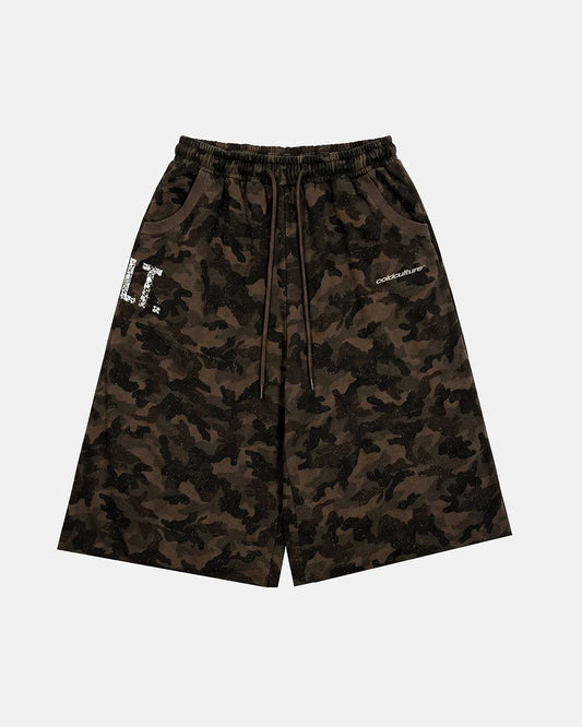 Cold Culture front line jorts green