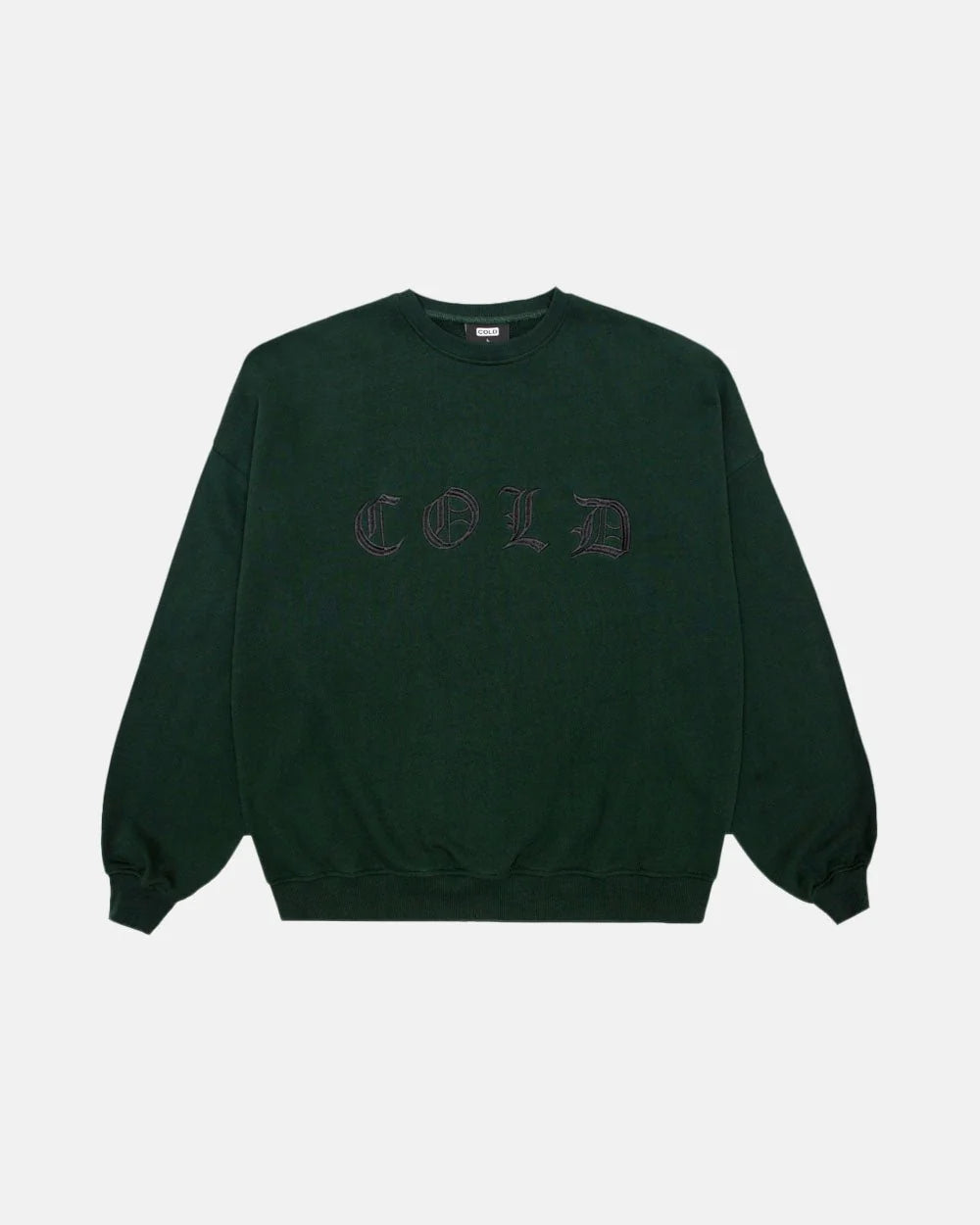 Cold Culture gothic crewneck opal green