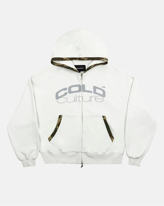 Cold Culture grey ops zip hoodie light grey