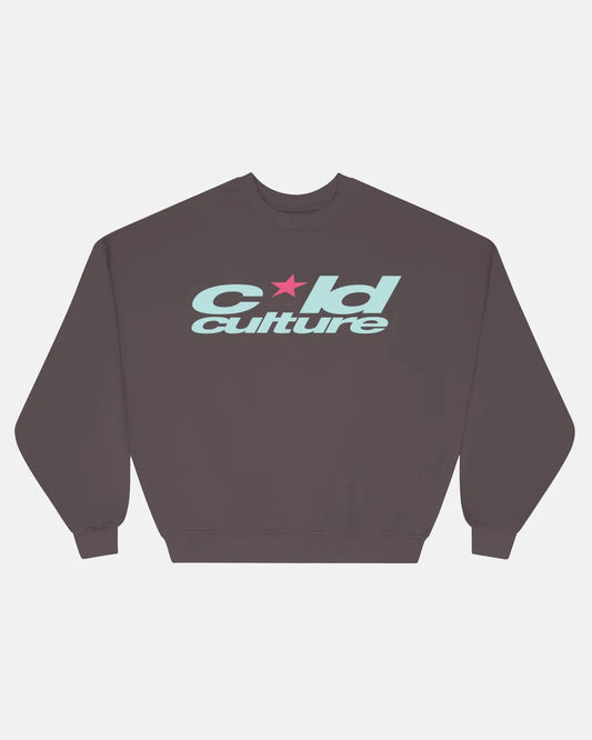 Cold Culture harper crewneck purple and baby blue