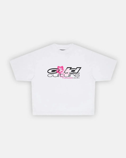 Cold Culture hawaii club tee white