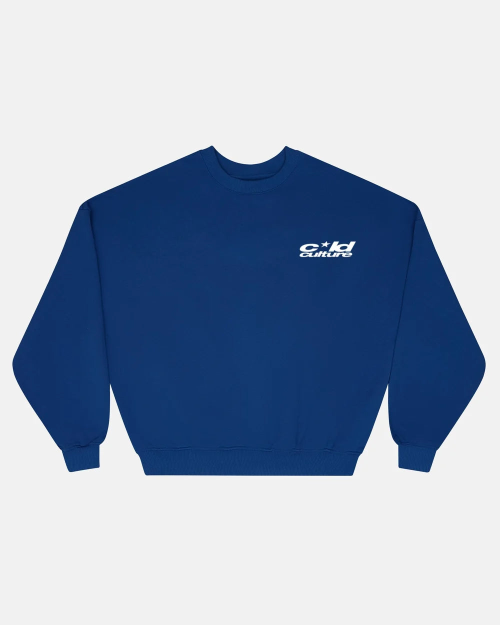 Cold Culture heart ashtray crewneck dark blue