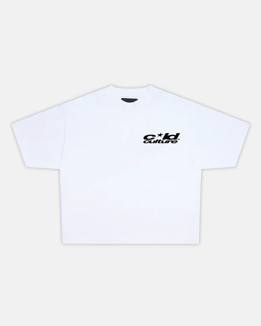 Cold Culture heart ashtray tee white