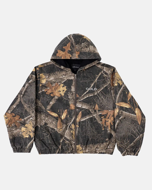 Cold Culture hooded jacket real tree black