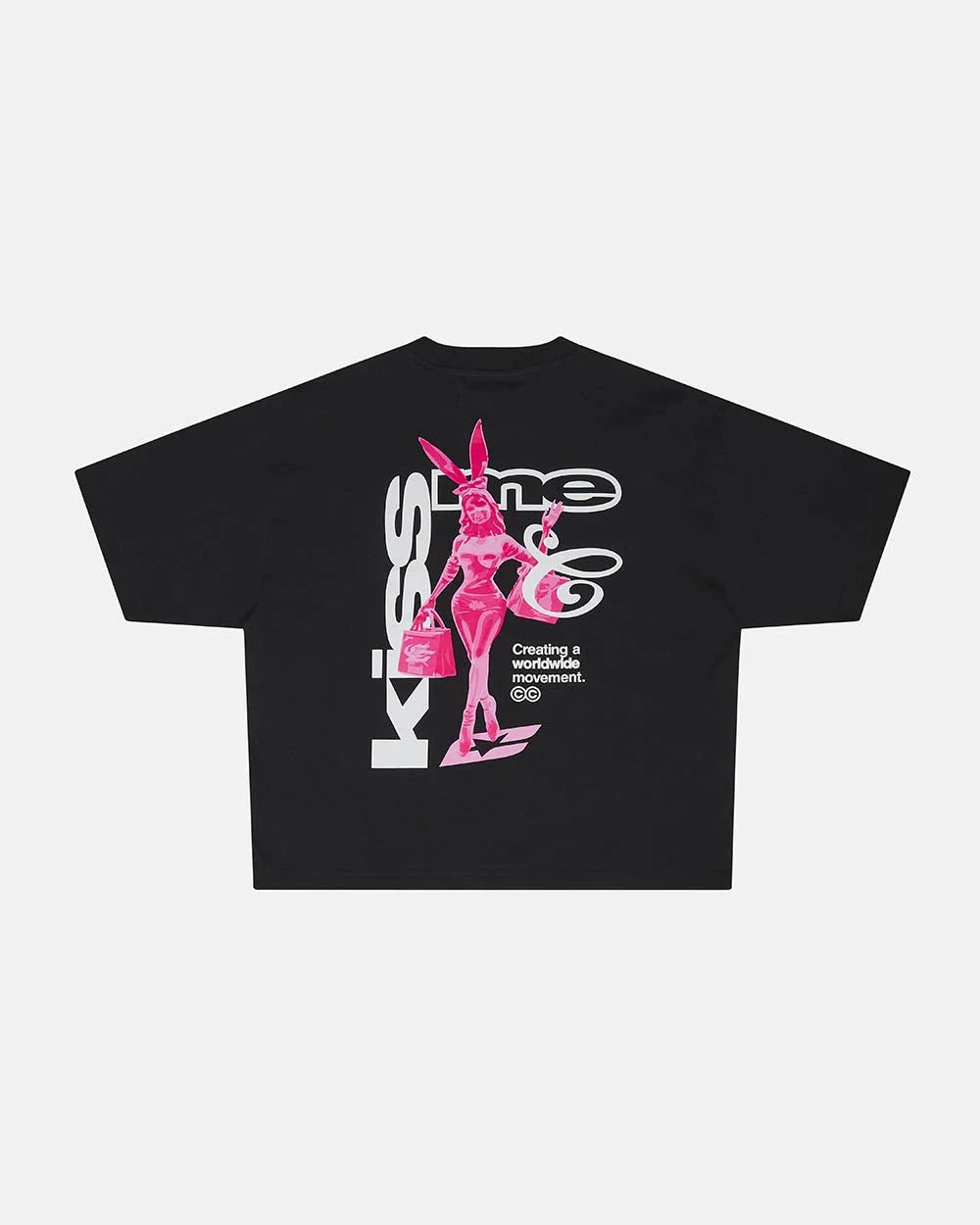 Cold Culture kiss the bunny tee black