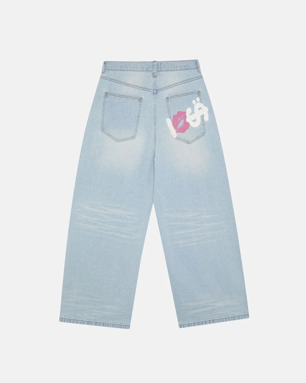 Cold Culture kisses and dollars pants blue denim