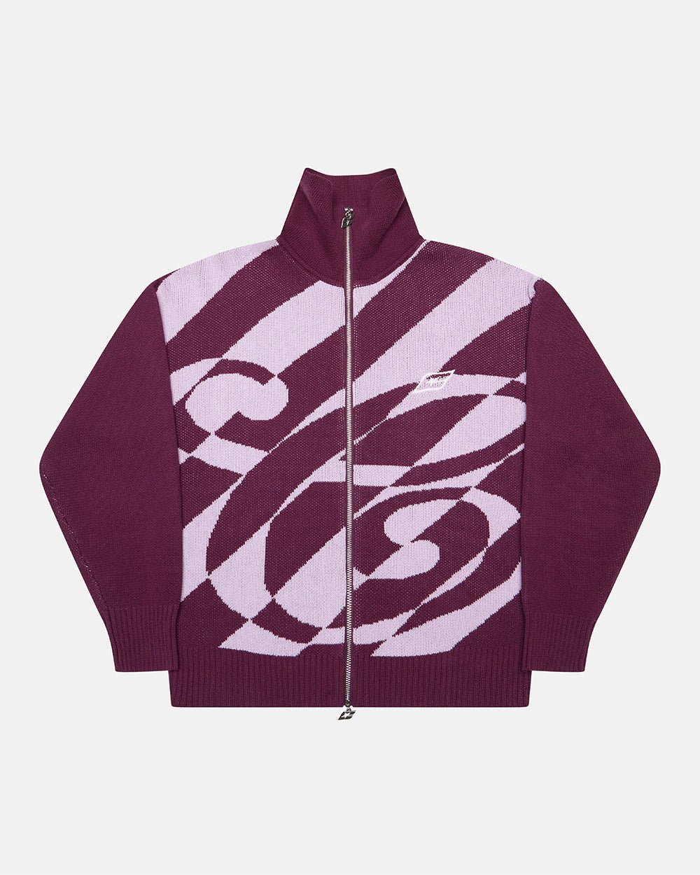 Cold Culture lines fusion knit pink & purple
