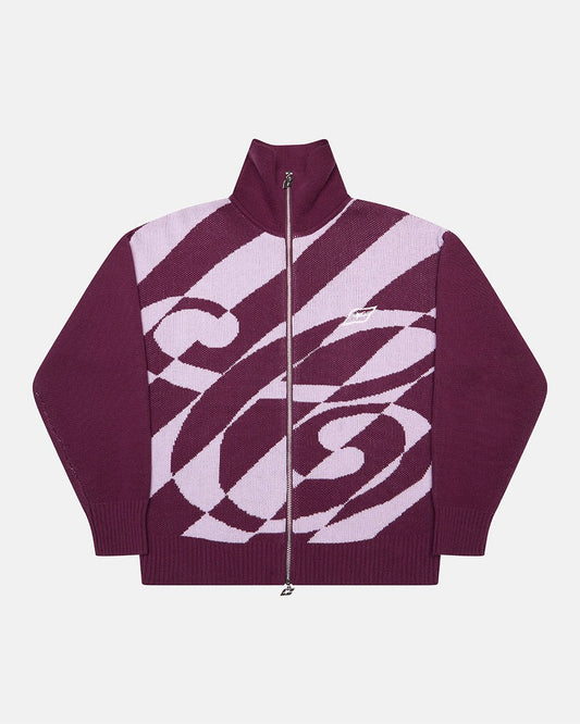 Cold Culture lines fusion knit pink & purple