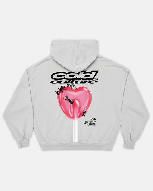 Cold Culture lollipop hoodie light grey