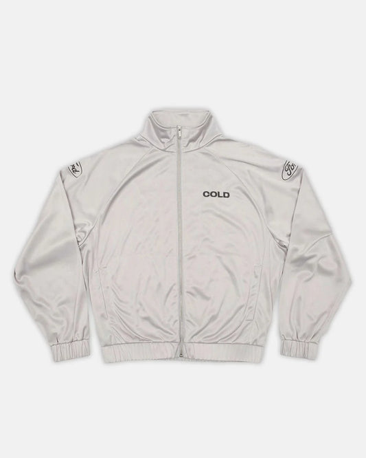 Cold Culture metallic ford zip silver jacket