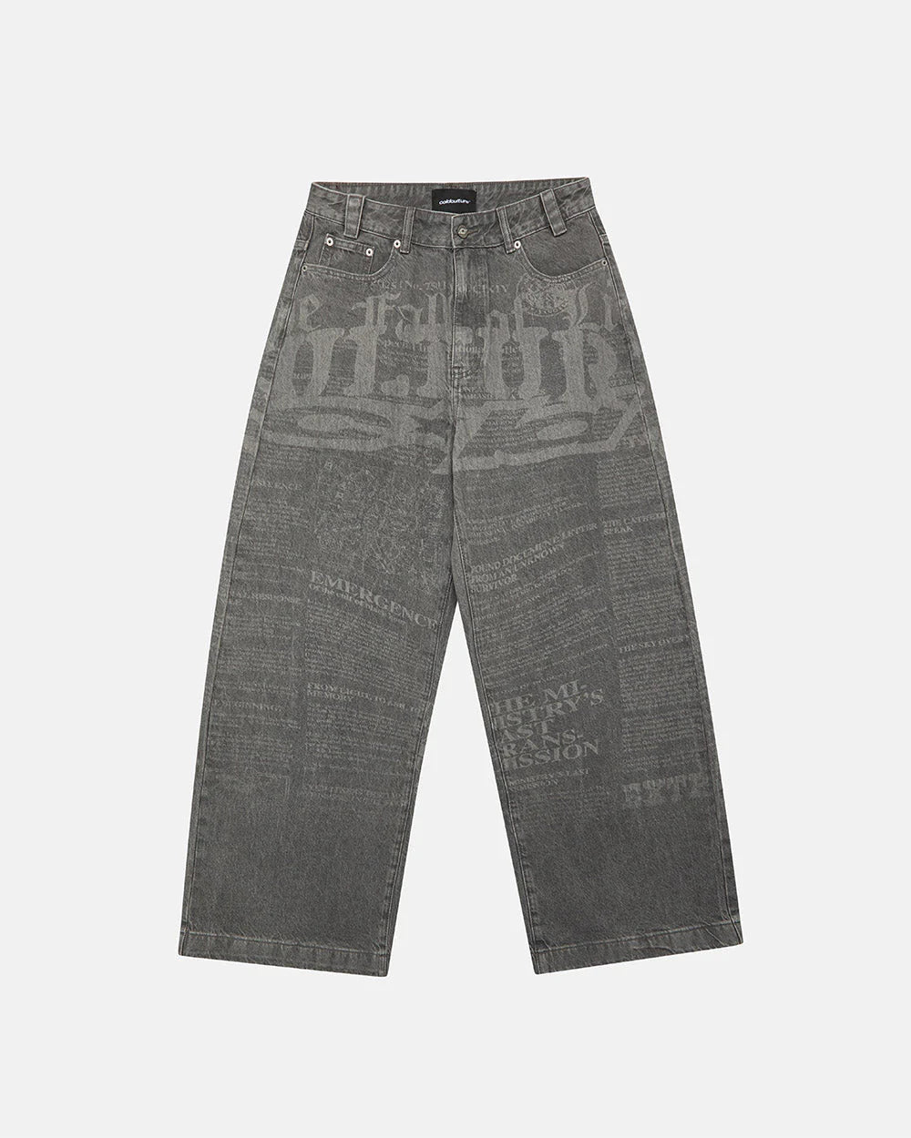 Cold Culture newspaper v3 pants grey