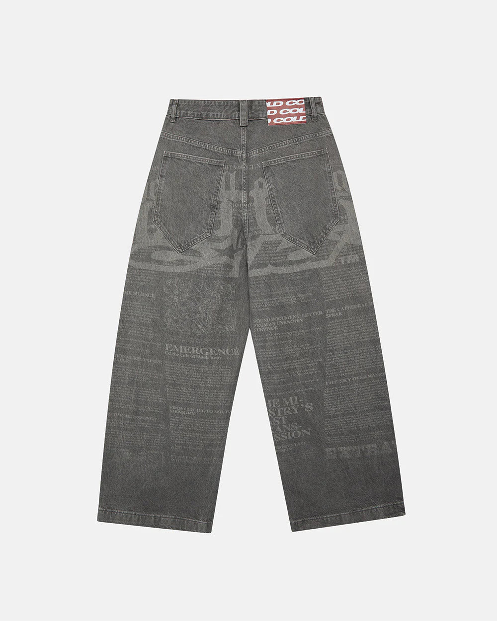 Cold Culture newspaper v3 pants grey