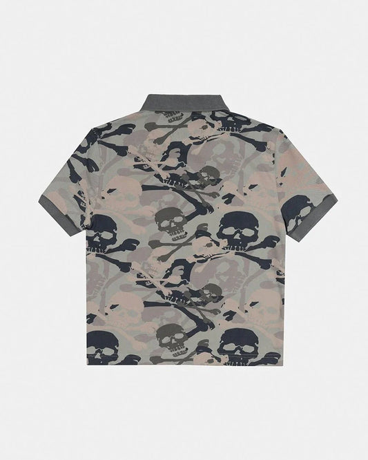 Cold Culture nightskull polo grey