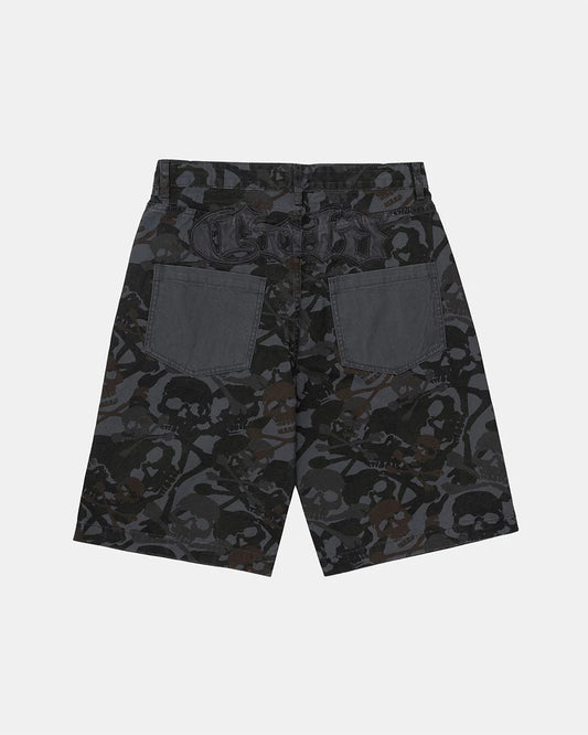 Cold Culture night skull shorts grey